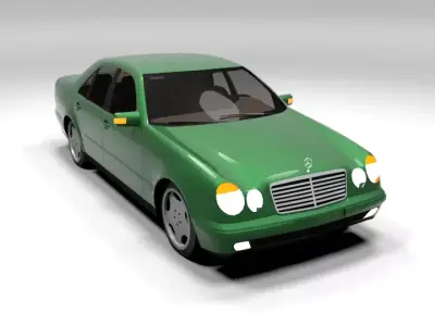 MERCEDES E CLASS LOWPOLY Low-poly 3D model