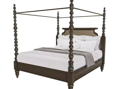 Classic Four Poster Bed  3D model