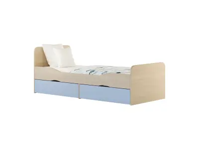 Bed for teenagers Furniture Formula Delta 3D model