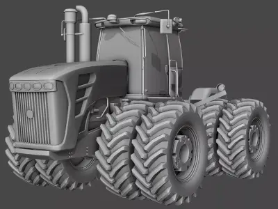 Deere John 9030 series Low-poly 3D model