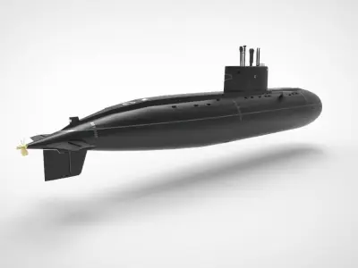 Project 877 Halibut Kilo Class submarine 3D model