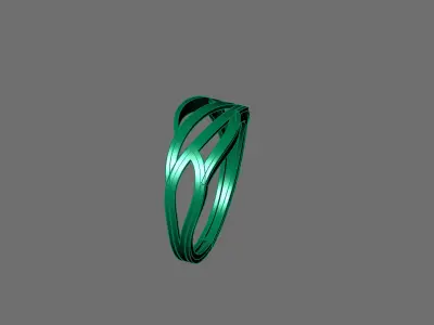 Women Ring Plain Ring Ready STL 3DM Models Womens Rings 3D print model 19