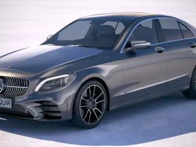 Mercedes C-class AMG 2019 3D model
