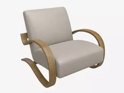Leather Lounge Chair 3D model buy