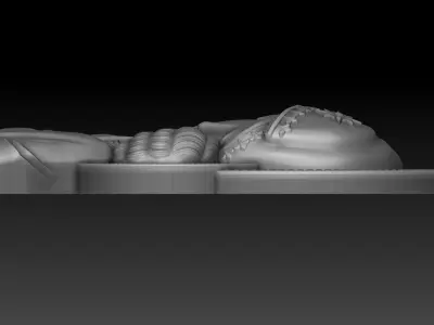 Mother of god with child 3 3D print model