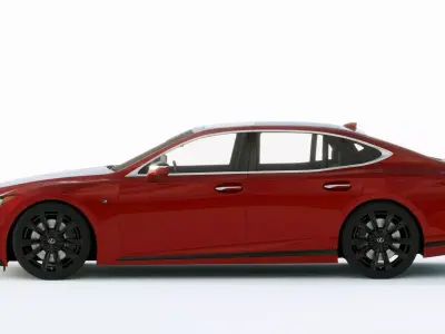 Lexus LS500H Sport 2021 3D model