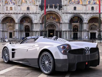 Pagani Huayra Low-poly 3D model 3D model