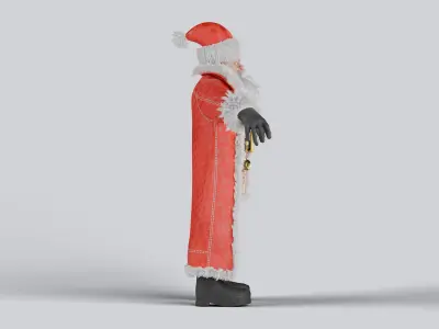 Santa Claus Fully Rigged Animation Ready 3D Model 3D model