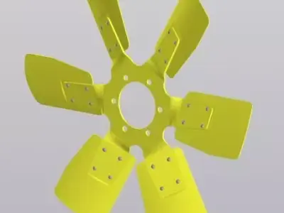 fan engine 3D print model
