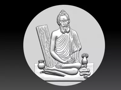 Lokenath Baba CNC 3D model print 3D print model