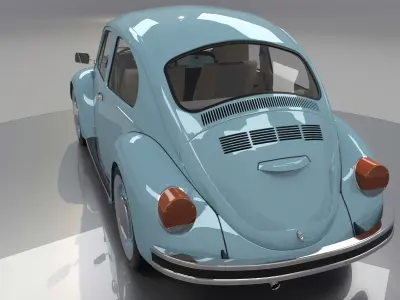 Volkswagen Last Edittion Ult Edicion 2003 High Poly and Low Poly 3D model