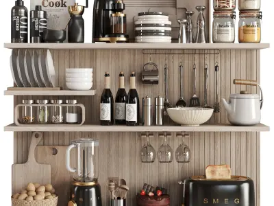 kitchen accessories N060 3D model