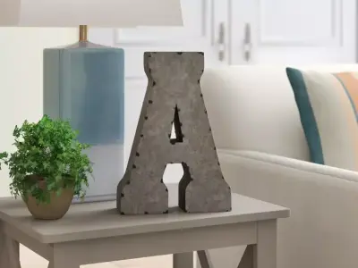 Letter Block 3D model