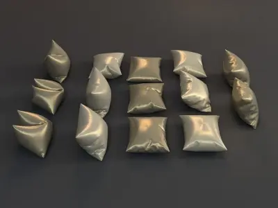 Pillows Collection set of 3D model