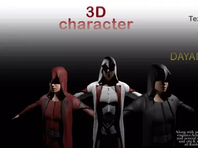 DAYANA Low-poly 3D model