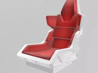 TOMs GUNDAM STYLE RACING SEAT FOR 1 24 SCALE AUTOS AND DIORAMAS 3D print model