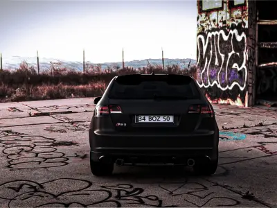 Audi A3 Sline  modified package Low-poly 3D model