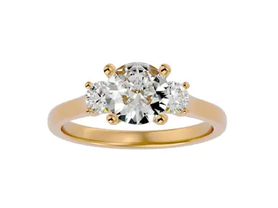 Solitaire ring model 3D print model get