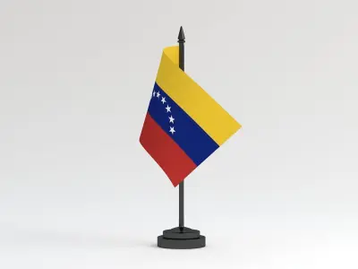 Table Flag Venezuela 3D model