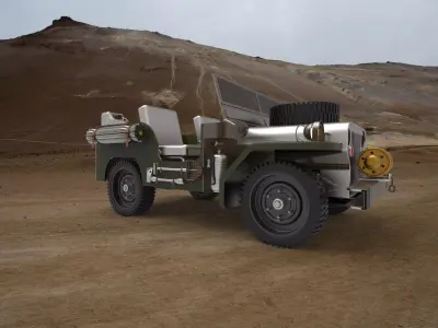 military car 3D model