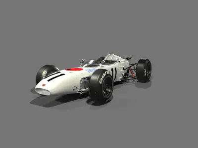 F1 Classic Racer FBX 3D model