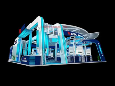 Exhibition - Area - 17X19-3DMAX2009-02 3D model