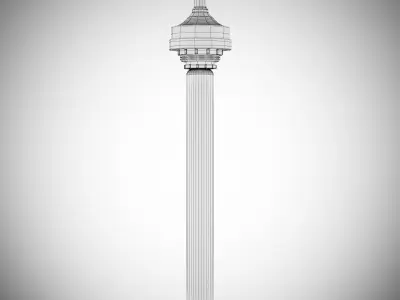 Edison Pharos Pendant Light Amber 3D model