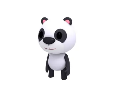 Rigged Panda 3D model