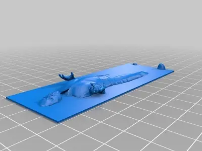 Han solo in Carbonite Hi-Res Dual Extrusion Free 3D print model