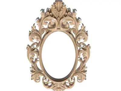 Frame-001 ornate mirror 3D model