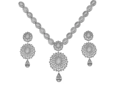 Indian Traditional Necklaces 3D print model