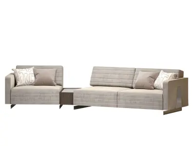 Saloni heritage modular sofa option 12 3D model