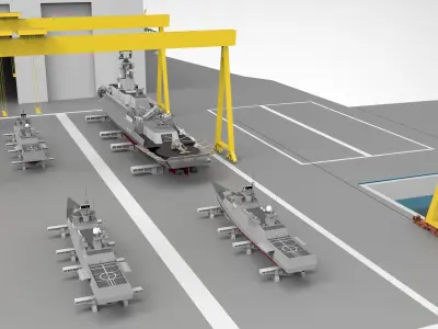 Shipyard Full set Low-poly 3D model