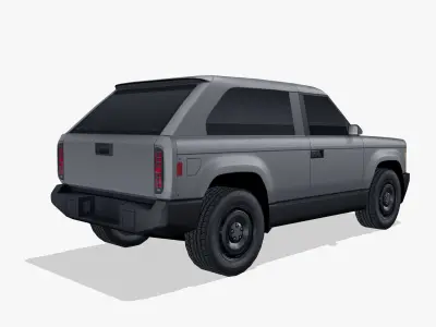 Slate SUV Fastback 2027 Low-poly 3D model