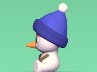 Cute Snowman 3D print model