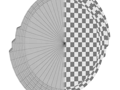 Gold Decorative Mirror - Eichholtz Cesario 112525 3D model