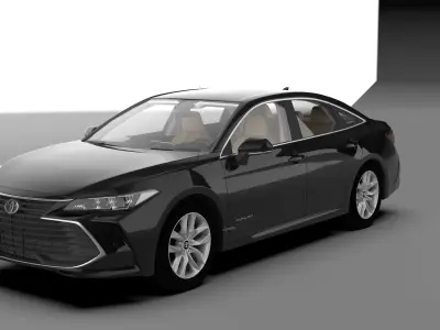 TOYOTA AVALON 2020 XLE HQ INTERIOR Rear Bumper Support 3D model 3D model