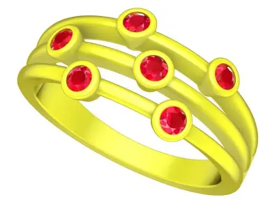 A5497 Luxury Diamond Engagement Ring 3D print model