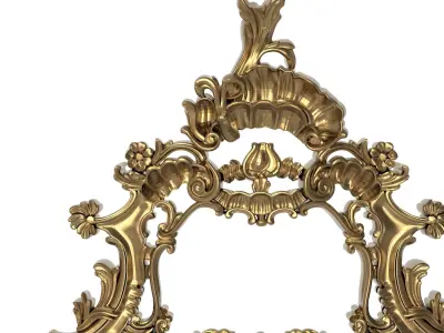 carved frame 3D model 26