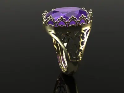 Luxury Ring 3D print model
