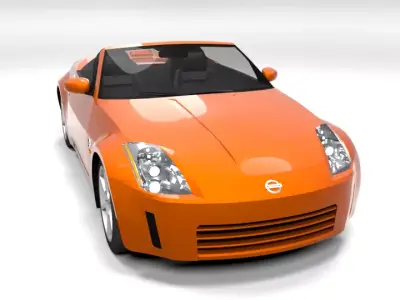 NISSAN 350Z CABRIO LOWPOLY Low-poly 3D model