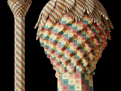 The Sheikh Zayed Grand Mosque Column 3D model