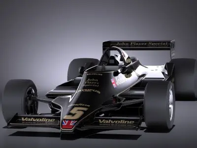 Lotus 79 grand prix 1978 VRAY 3D model