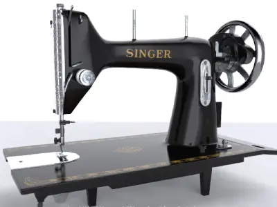 3D Sewing machine 3D model