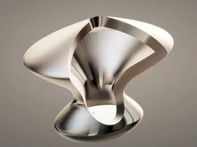 Modern Vase with Cutout 3D print model