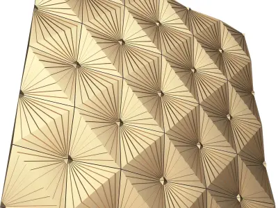 3D Wall Panel 07 Low-poly 3D model