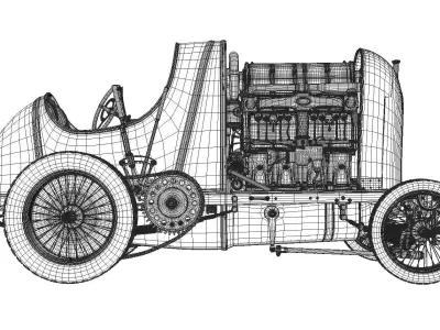  Fiat S76 Beast of Turin  3D model