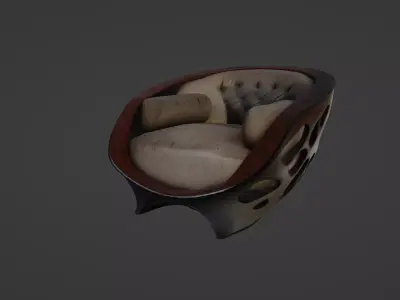 Modern Luxury Designer Armchair 3D model
