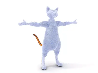 Animated Calico Cat model pack Low-poly 3D model