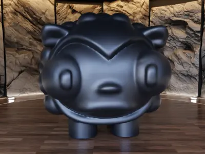 Bubbles Sheep Figure Fan Art Toy  3D print model